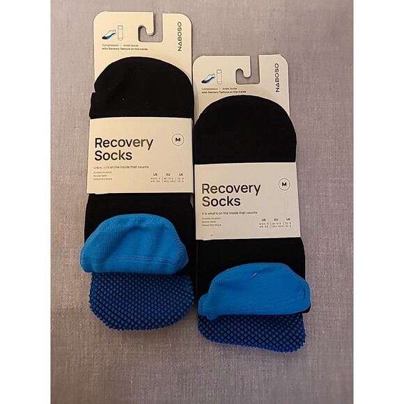 Naboso Recovery Sock BUNDLE OF 4 pair - Compression + Texture Size  3Medium 1 sm - Picture 2 of 8